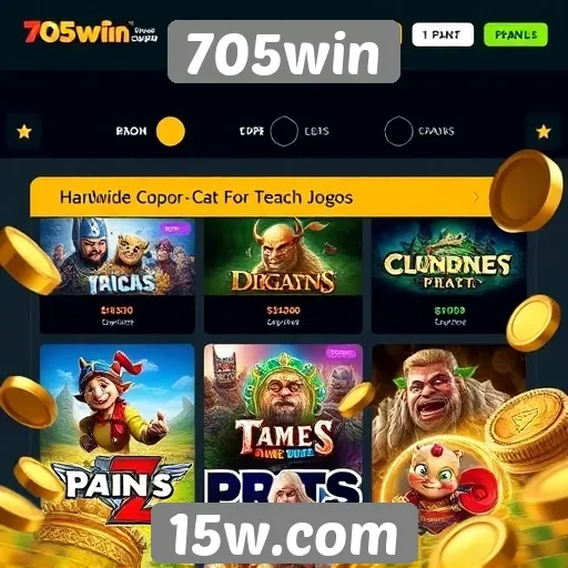Análise das ofertas de jogos no 705win